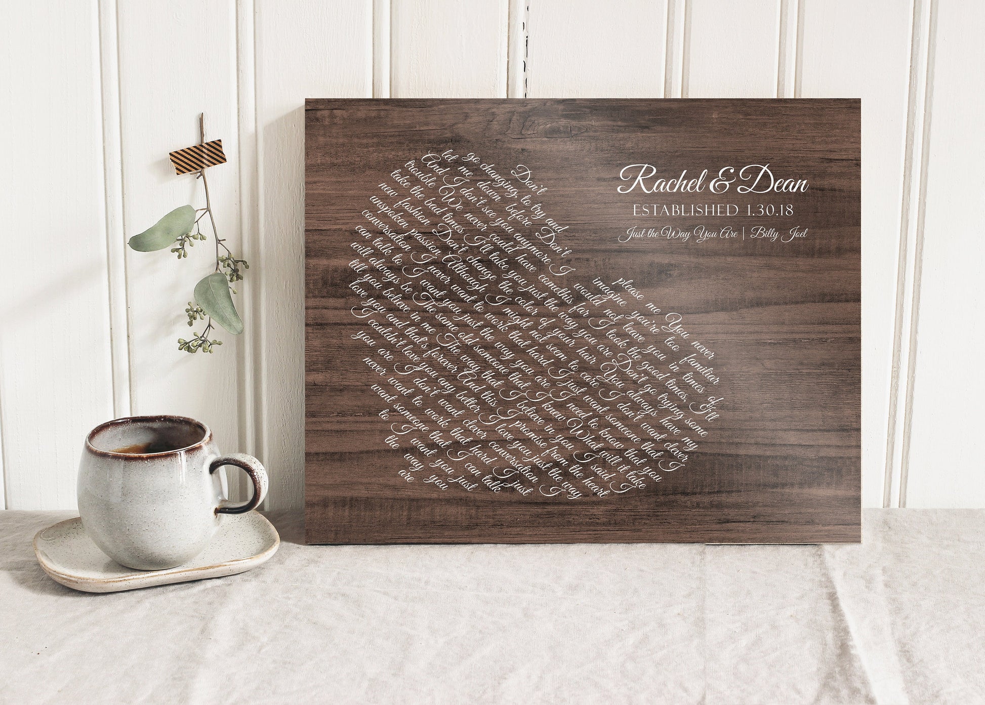 Love Song Country Lyric Sign on Wood - HoneycombProverbs - Signs - Rustic Lyrics Wall Decor