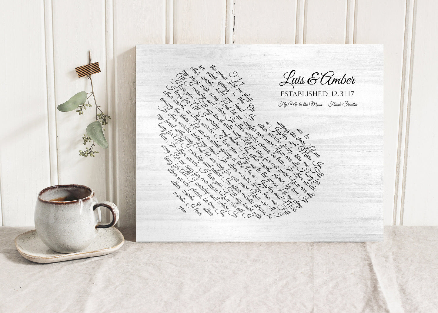 Love Song Country Lyric Sign on Wood - HoneycombProverbs - Signs - 5 year anniversary gifts
