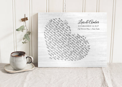 Love Song Country Lyric Sign on Wood - HoneycombProverbs - Signs - 5 year anniversary gifts