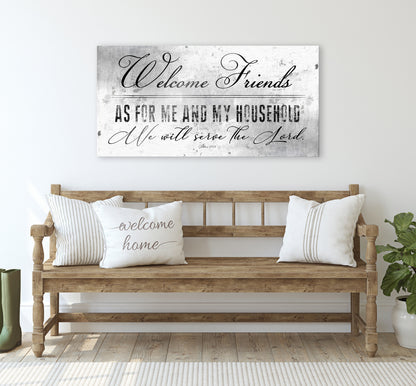 Christian Welcome Sign, Family Sign - HoneycombProverbs - Signs - Tin and Aluminum Gifts
