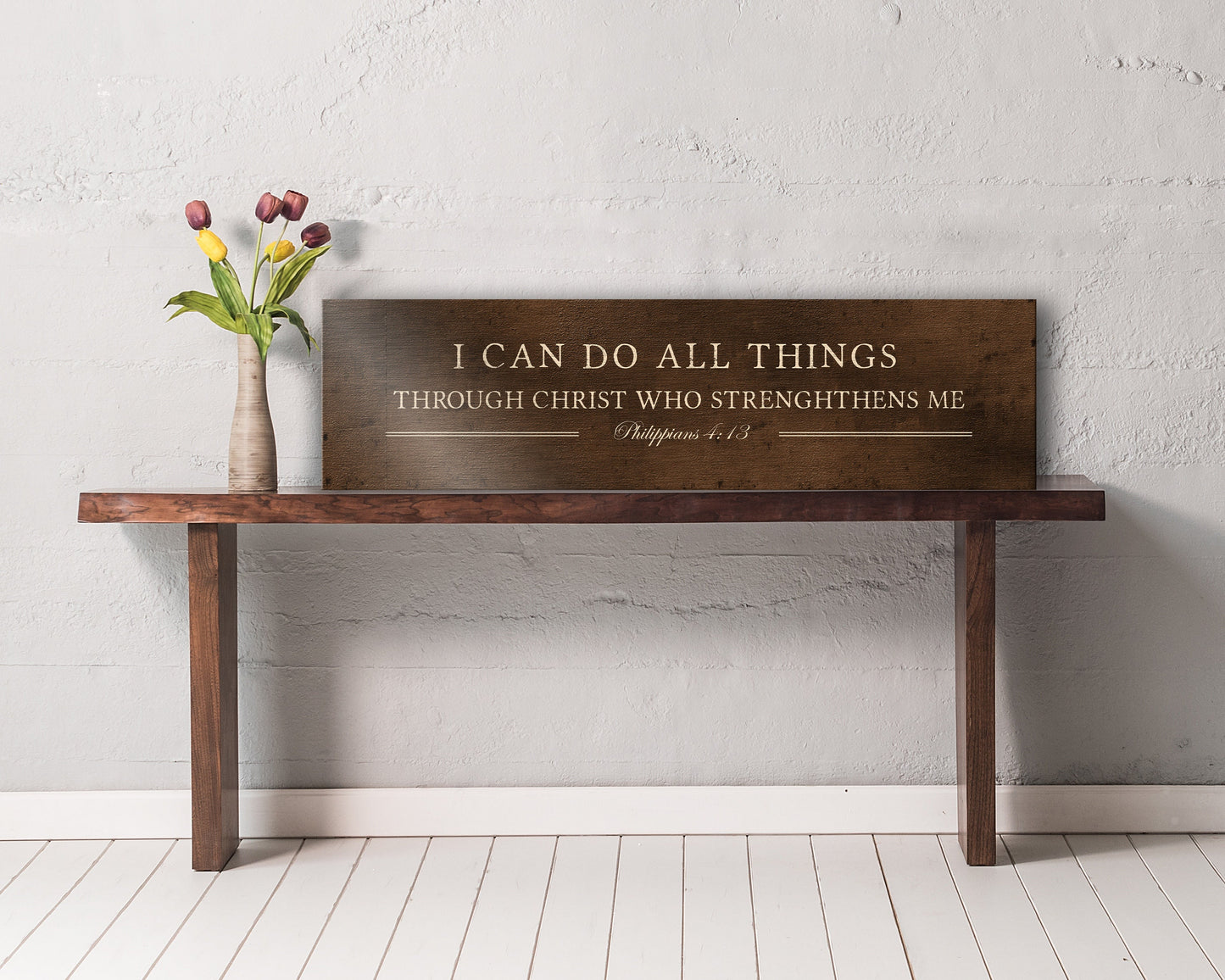I can do all things, Phil 4:13 Bronze Sign - HoneycombProverbs - Religious Home & Decor - Christian Wall Art