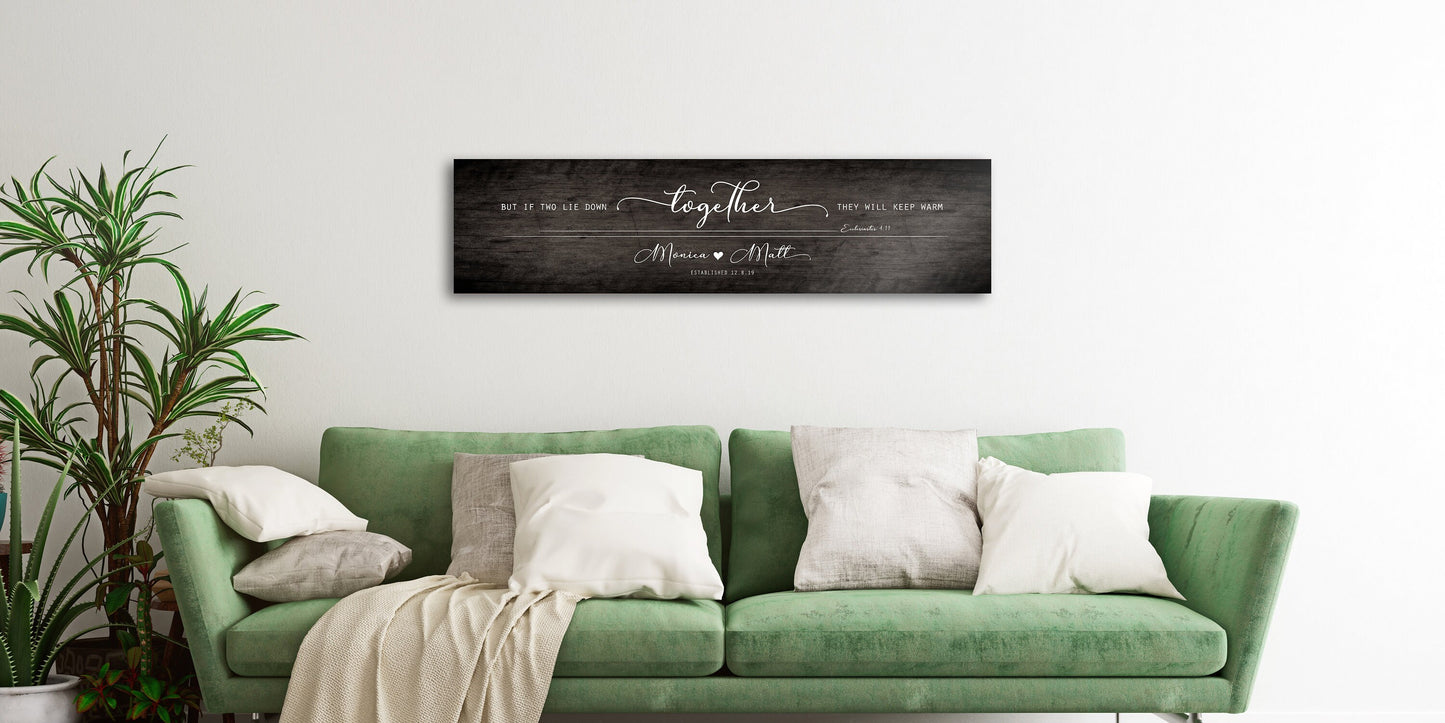 Christian Rustic Farmhouse Couples Personalized Decor, Wood Bedroom Sign - HoneycombProverbs - Signs - 5 year anniversary gifts