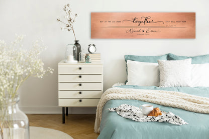 Tarnished Tin Words of Wisdom for Couple's Sign, Christian Decor for Bedroom - HoneycombProverbs - Signs - Tin and Aluminum Gifts