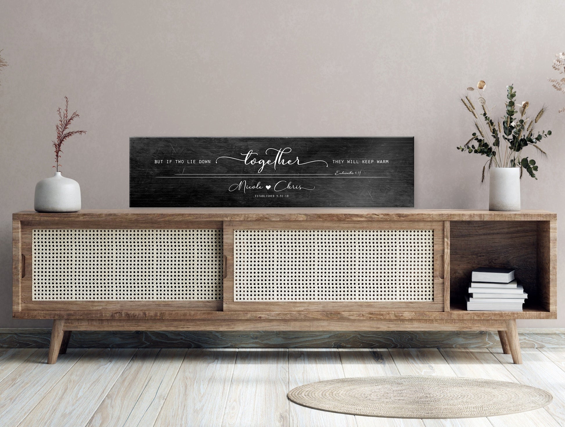 Husband & Wife Bedroom Sign, Words of Wisdom gift for couples - HoneycombProverbs - Signs - Copper Anniversary Gifts