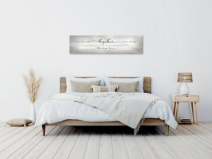Tarnished Tin Words of Wisdom for Couple's Sign, Christian Decor for Bedroom - HoneycombProverbs - Signs - Tin and Aluminum Gifts