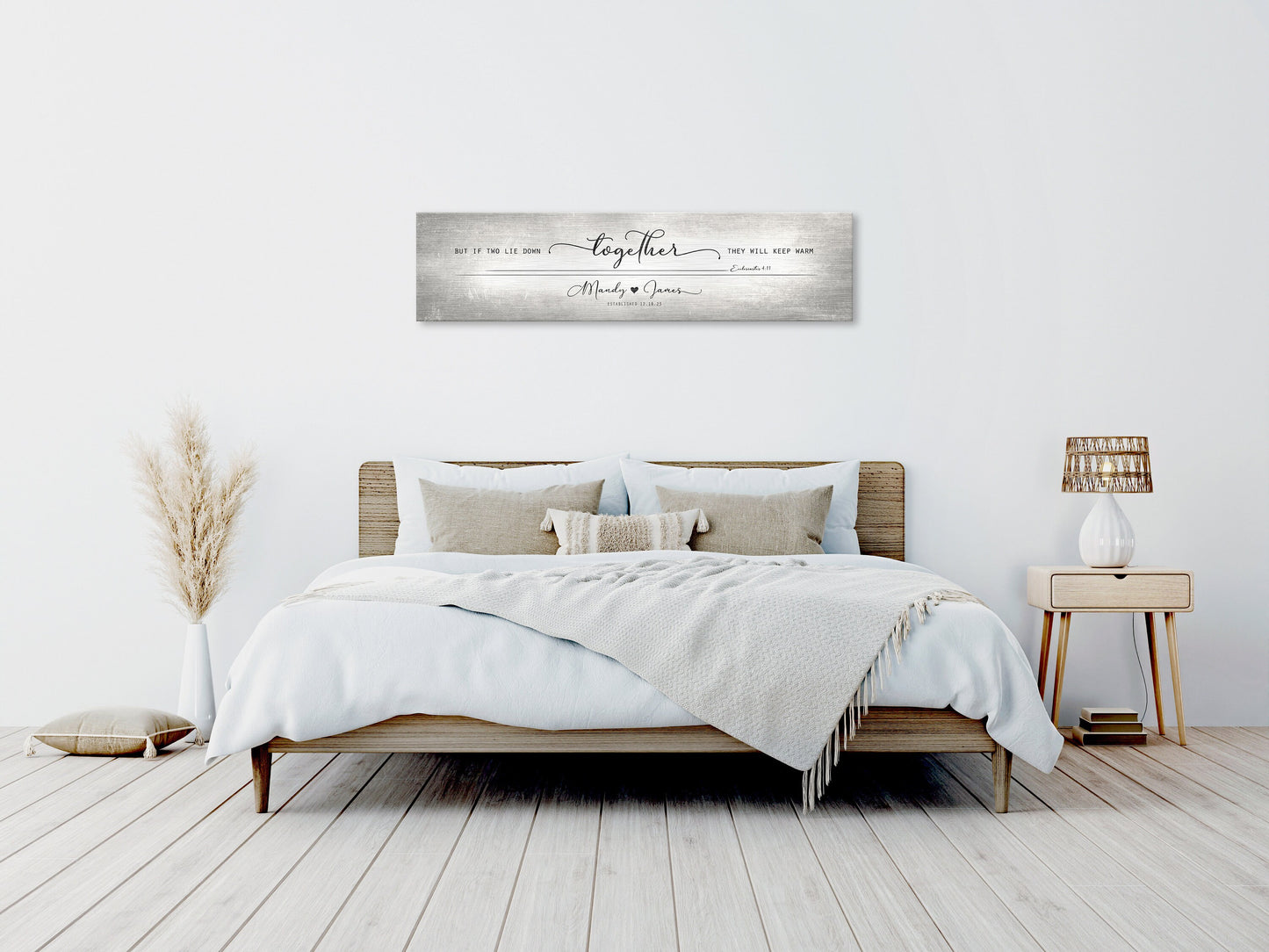 Tarnished Tin Words of Wisdom for Couple's Sign, Christian Decor for Bedroom - HoneycombProverbs - Signs - Christian Wall Art