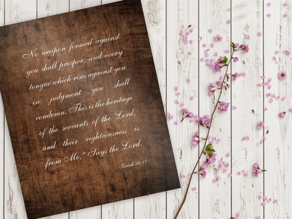 Customizable Scripture Art, size and option view, 5th anniversary wood