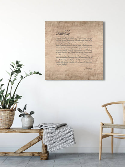 Rustic Farmhouse Wooden Lyric Plaque - HoneycombProverbs - Signs - Rustic Lyrics Wall Decor