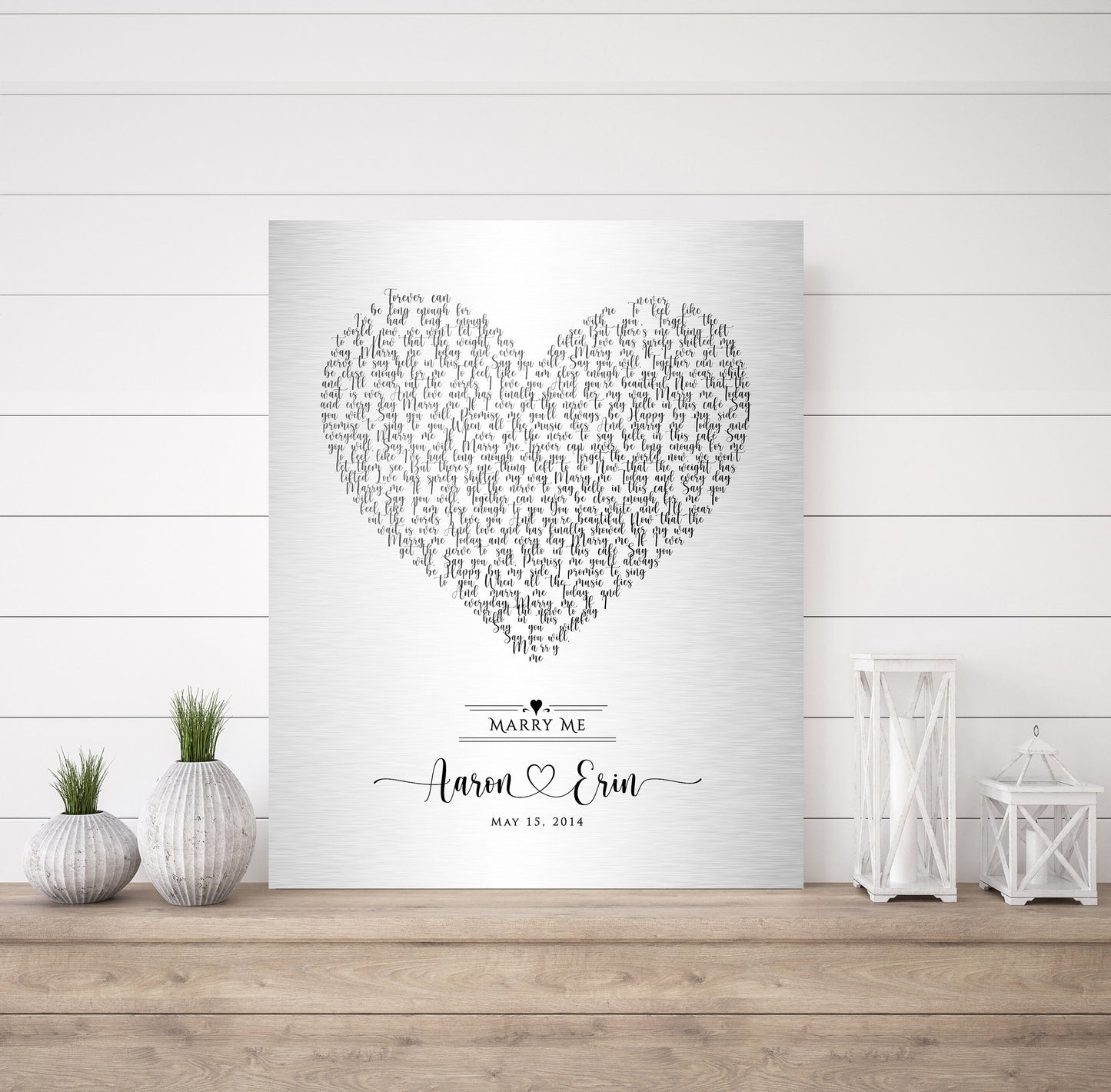"Song in My Heart" Lyric Sign on Tin - HoneycombProverbs - Signs - Tin and Aluminum Gifts