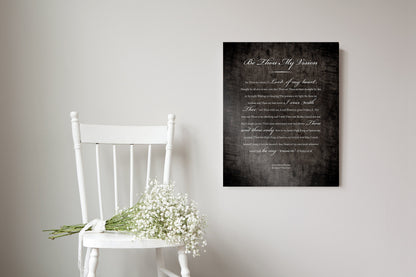 Old Rugged Worship Song Art, alternate angle, 5th anniversary wood