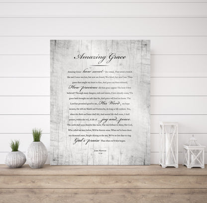 Old Rugged Worship Song Art, room view, 5th anniversary wood