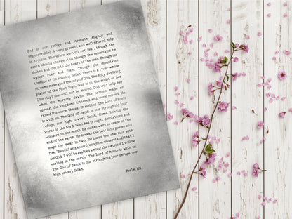 Rustic Personalized Bible Verse on Metal, room view, iron, copper, bronze or tin anniversary