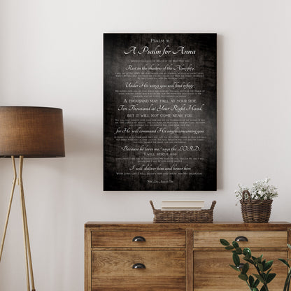 Personalized Gift for Military Wife, Psalm 91 Gift - HoneycombProverbs - Signs - Christian Wall Art