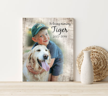 Rustic Pet Portrait on Wood - HoneycombProverbs - Signs - Photo Plaques