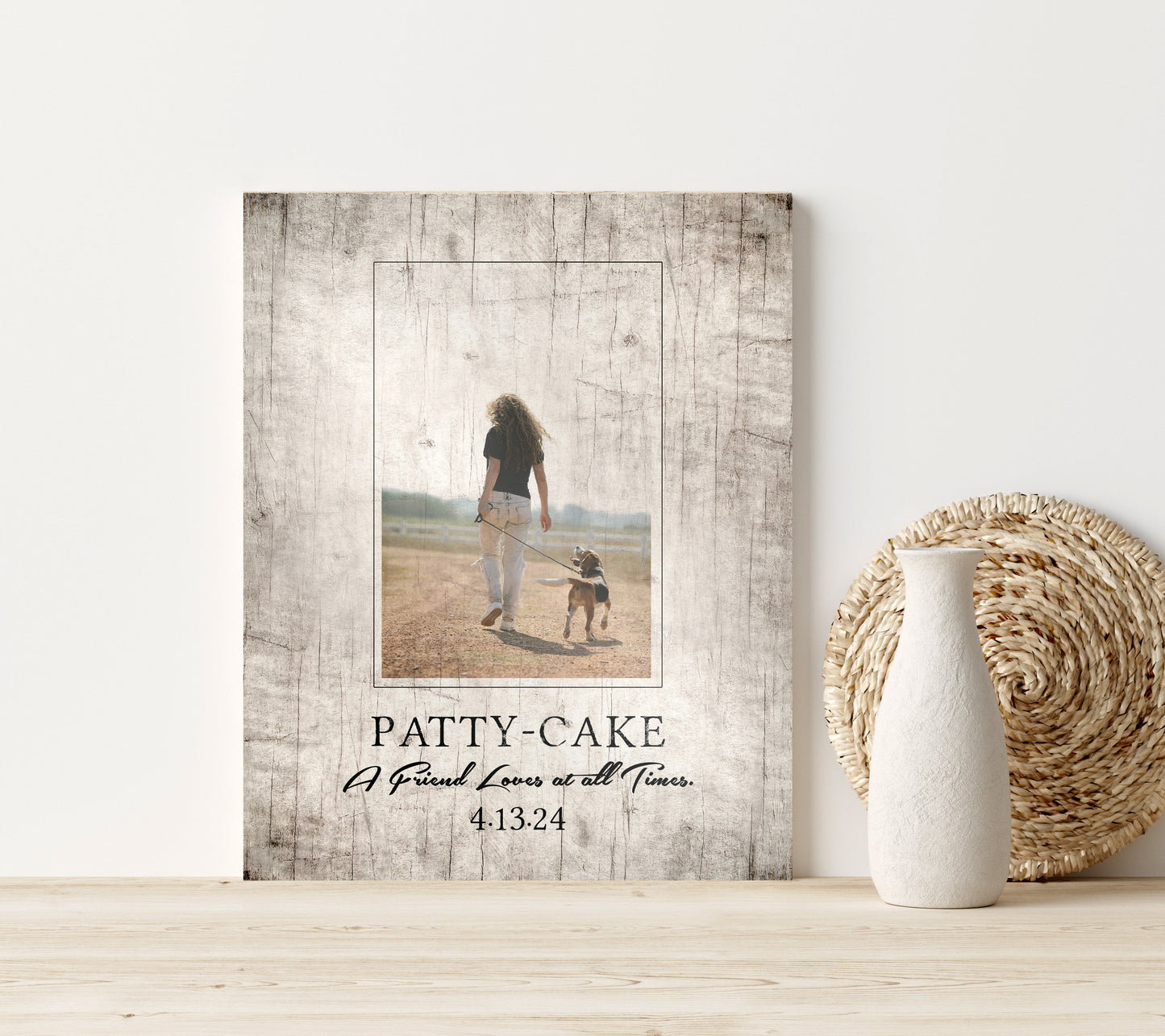 "Faithful Companion" Tribute on Wood - HoneycombProverbs - Pet Portraits - Photo Plaques