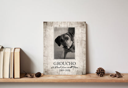 "Faithful Companion" Tribute on Wood - HoneycombProverbs - Pet Portraits - Photo Plaques