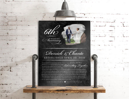 "Our Song, Our Story" Couples Milestone Plaque - HoneycombProverbs - Signs - Bronze Anniversary Gifts