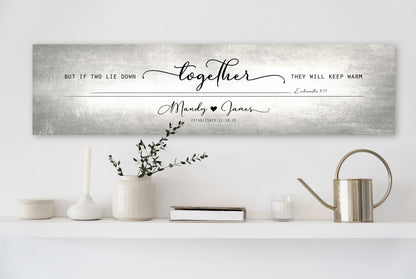Tarnished Tin Words of Wisdom for Couple's Sign, Christian Decor for Bedroom - HoneycombProverbs - Signs - Tin and Aluminum Gifts