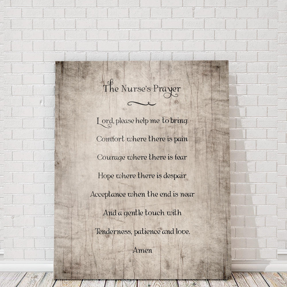 Retirement gift for Nurse, The Nurses Prayer Wood Sign, Prayer for Nurses, Caregiver Gift, National Nurse Day, Gift for Hospice Worker