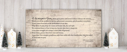 A Policeman's prayer, wood plaque, gift for law enforcement