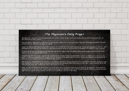 The Physicians Daily Prayer Artisan crafted Wood Wall decor or plaque