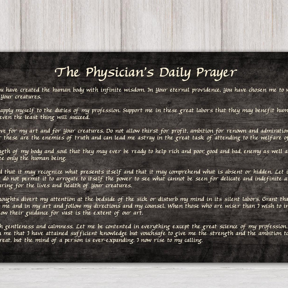 
                  
                    The Physician's Daily Prayer, Wooden Sign, Gift for Doctor, Healthcare Worker gift, Medical fellowship gift, Med school graduation gift
                  
                