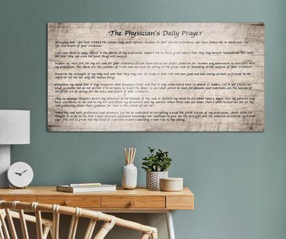 The Physician's Daily Prayer, Wooden Sign - HoneycombProverbs - Signs - Christian Wall Art