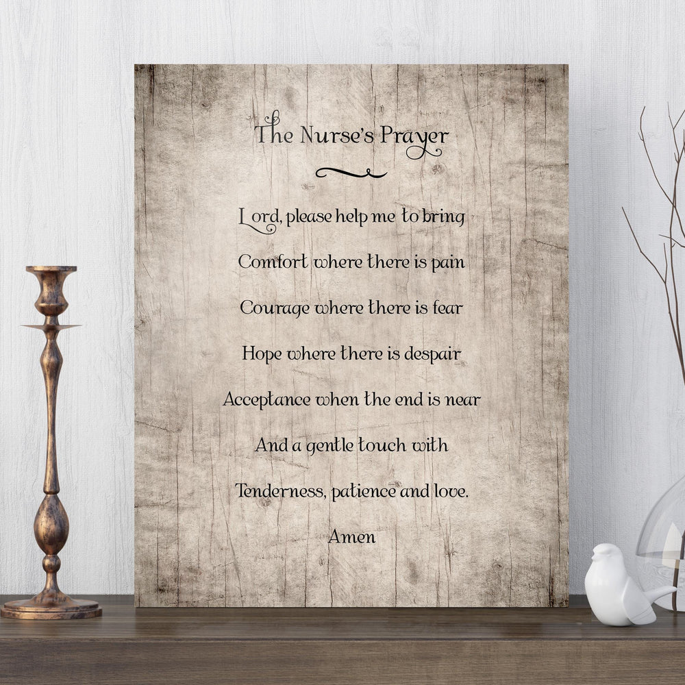 
                  
                    Retirement gift for Nurse, The Nurses Prayer Wood Sign, Prayer for Nurses, Caregiver Gift, National Nurse Day, Gift for Hospice Worker
                  
                