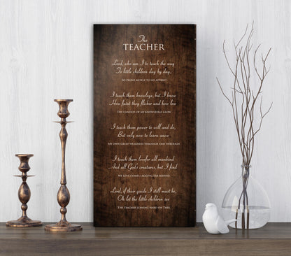 The Teacher - Artisan Wood Plaque - HoneycombProverbs - Wall Decor - Christian Wall Art