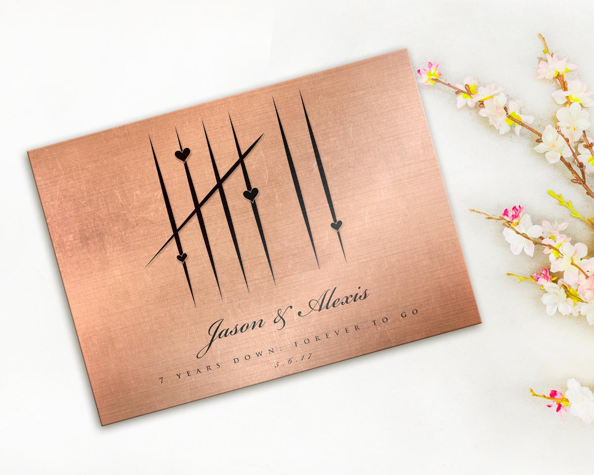 5 Years Down, Wood Tally Mark sign