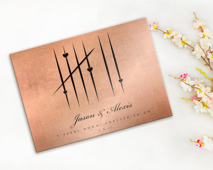 5 Years Down, Wood Tally Mark sign