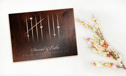 5 Years Down, Wood Tally Mark sign - HoneycombProverbs - Signs - 5 year anniversary gifts