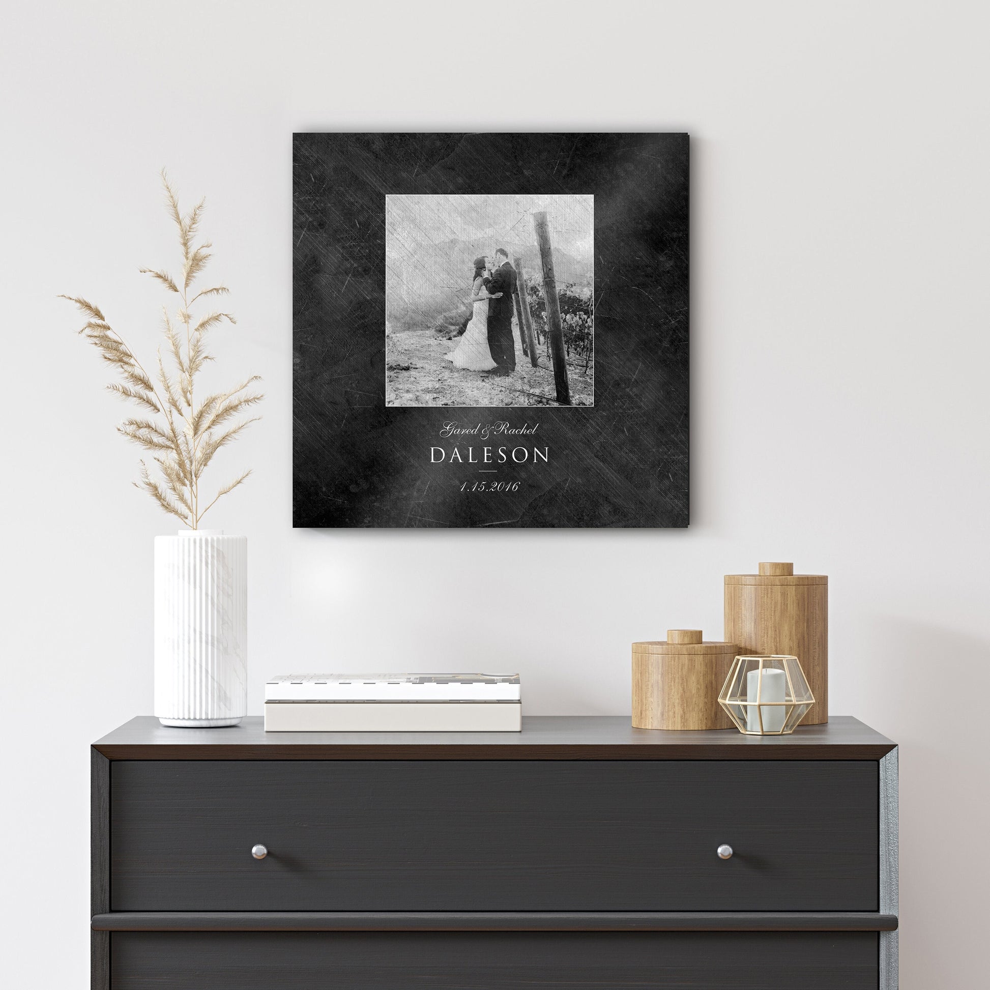 men anniversary gift, iron photo, 6th anniversary gift, distressed  iron gift, wedding photo frame for husband