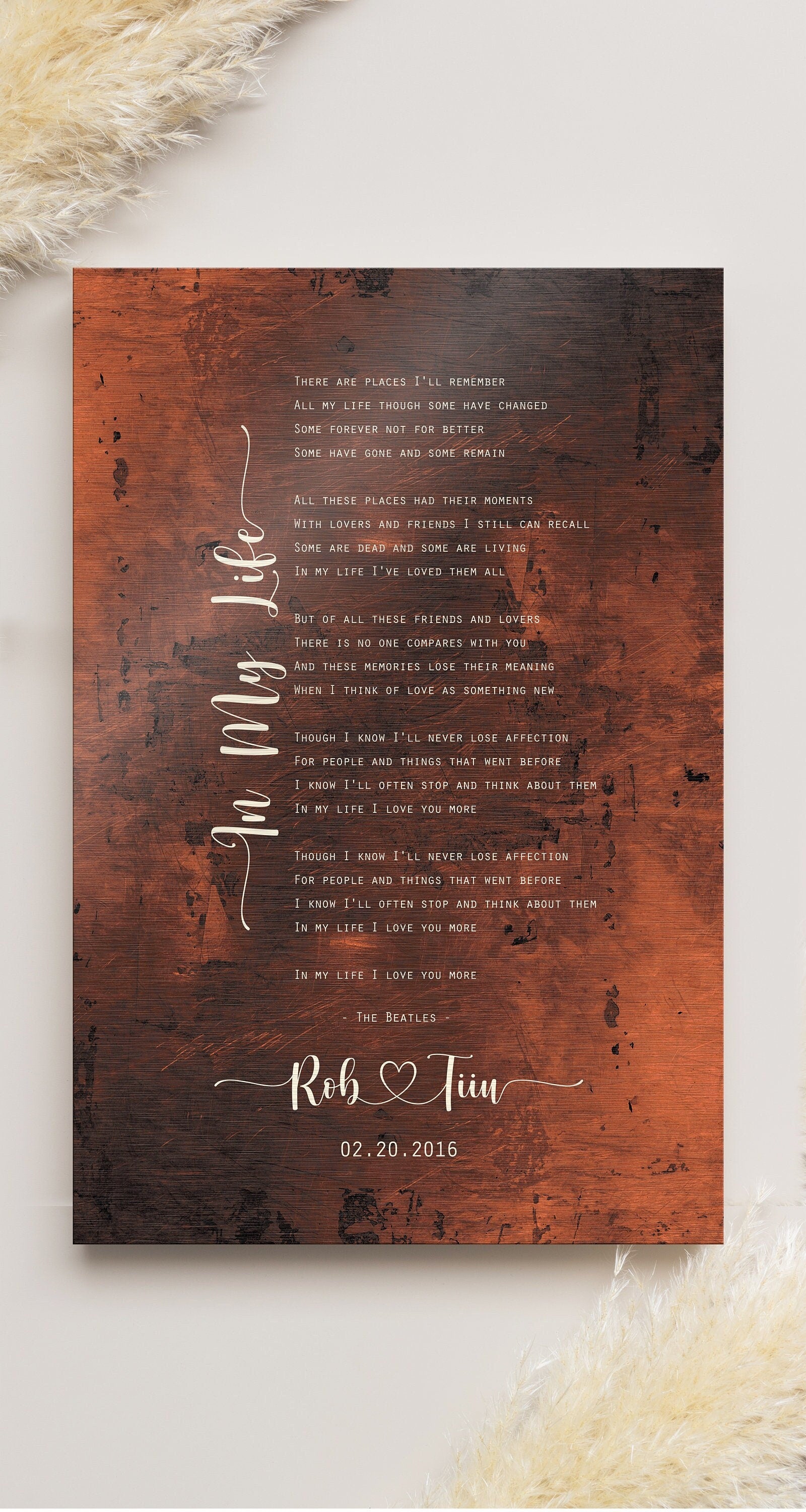 wedding anniversary gifts for wife, 19th wedding anniversary gift, bronze anniversary gift for wife