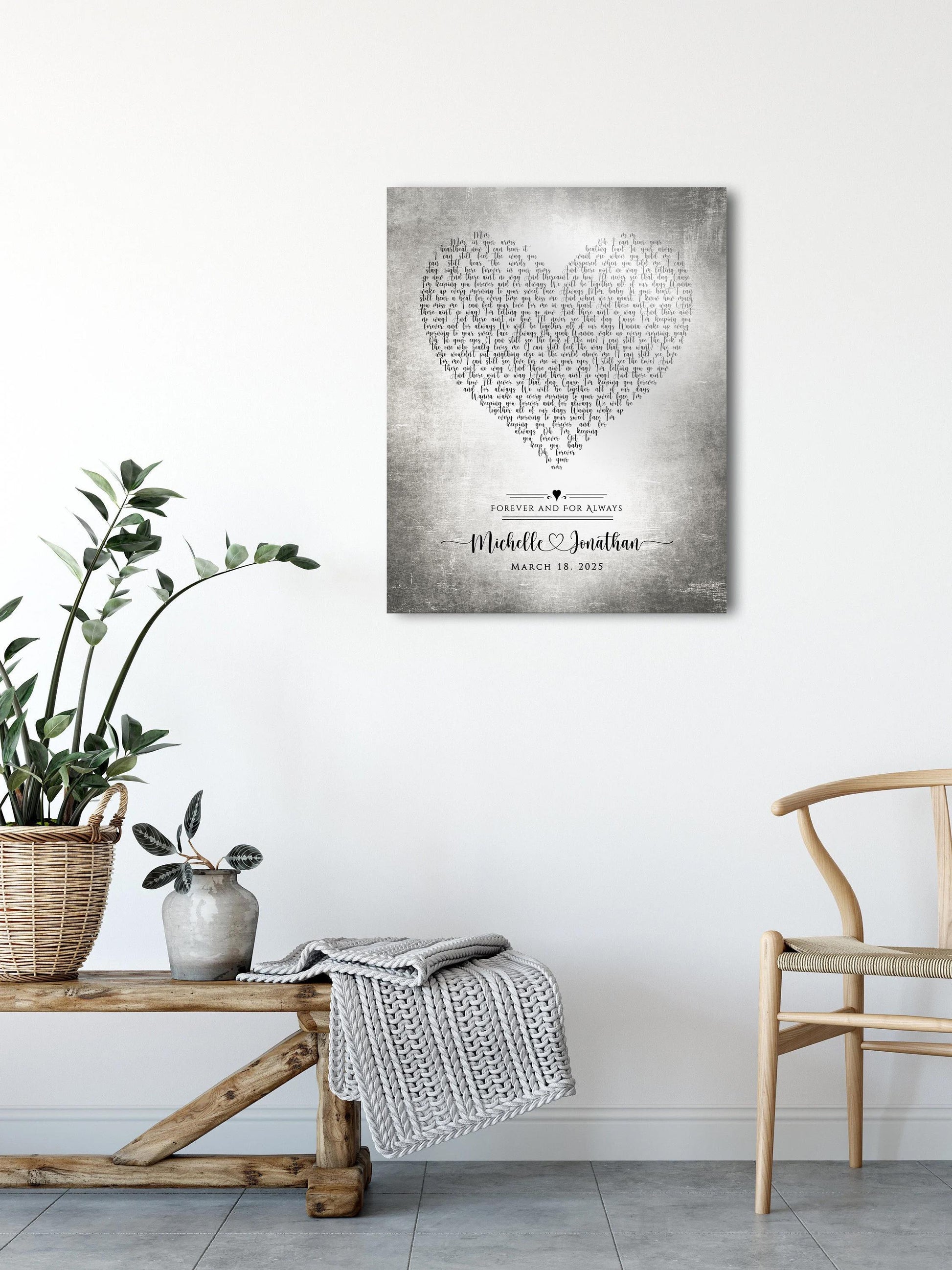 "Song in My Heart" Lyric Sign on Tin - HoneycombProverbs - Signs - Tin and Aluminum Gifts