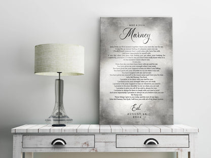 Personalized Tin Anniversary Plaque: Custom Song Lyrics, additional view 9, 10th anniversary tin