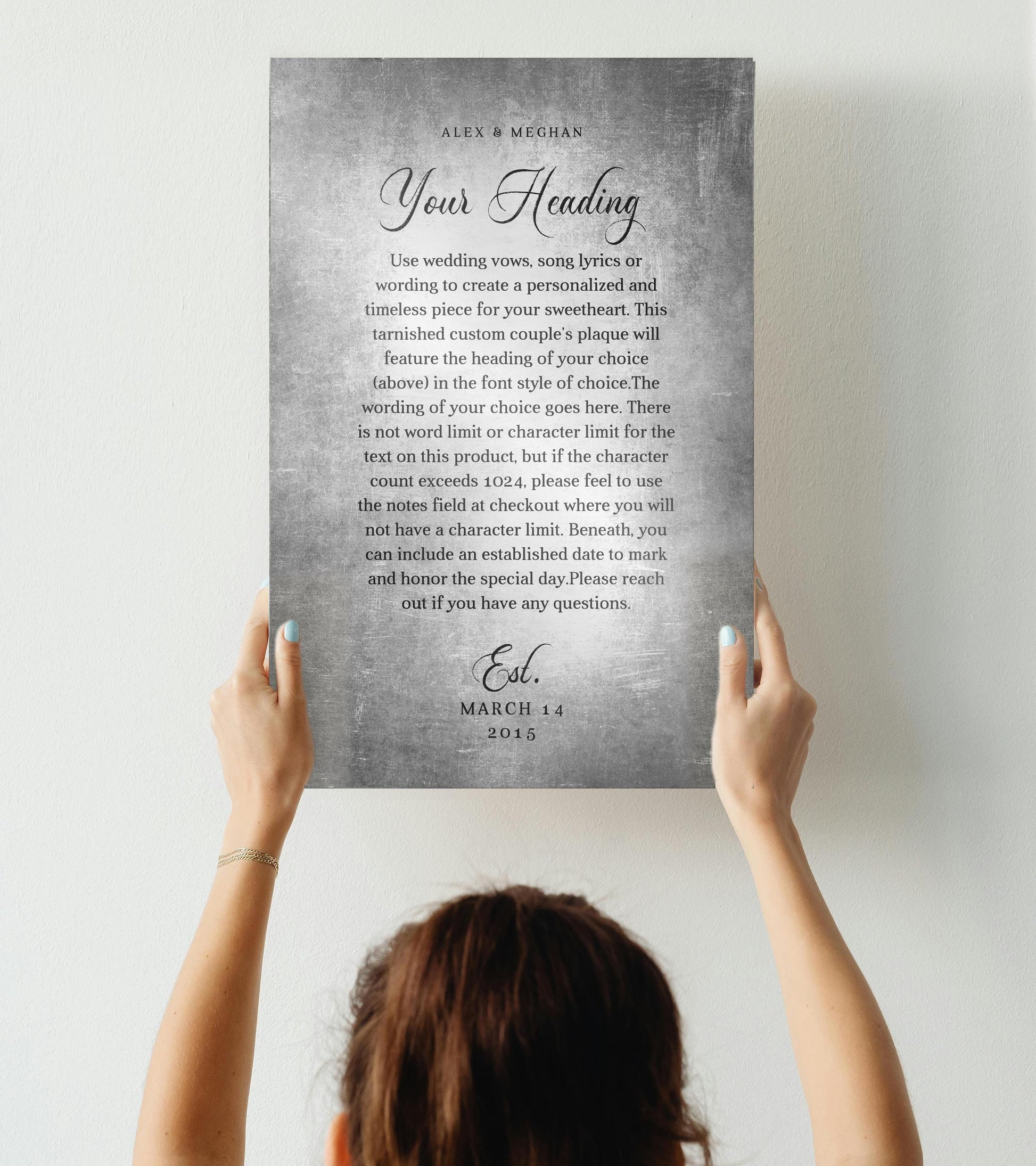 Tin Anniversary Gift, Iron Sharpens Iron Personalized Wall Plaque - HoneycombProverbs - Signs - Tin Anniversary Gifts