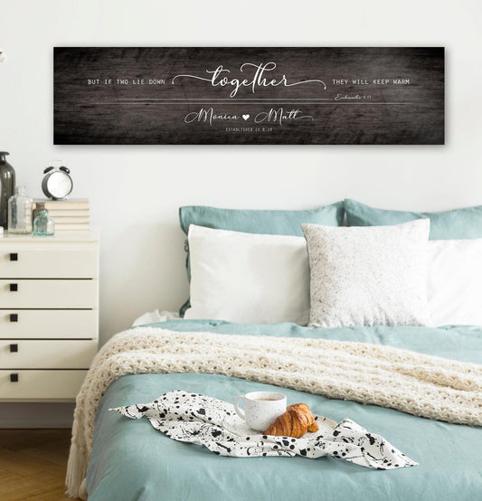 Together Sign, Personalized Anniversary Wall Art ,with names
Ecclesiastes Christian Wall Art,Sign