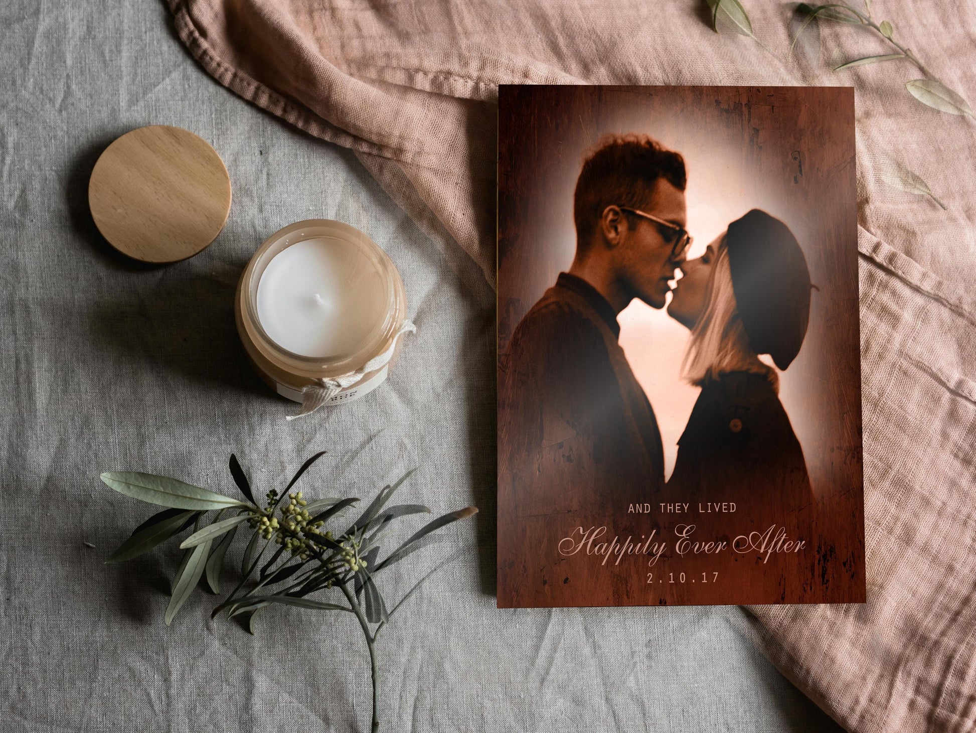 Bronzed Memories; Custom Photo with Words Art - HoneycombProverbs - Signs - Bronze Anniversary Gifts