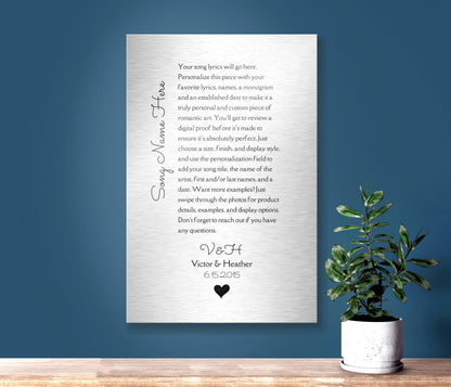 Custom Song Plaque, additional view 8, 10th anniversary tin