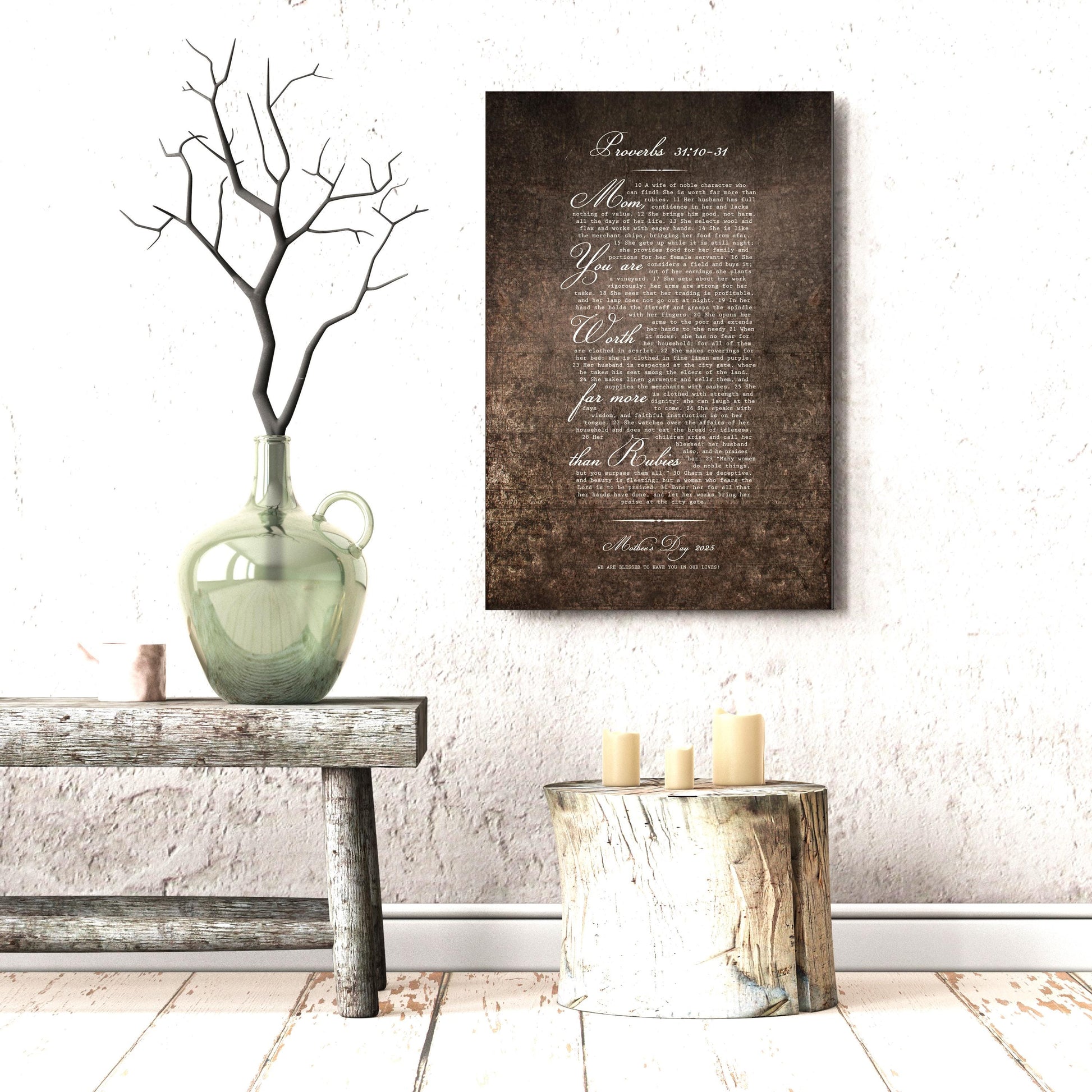 Proverbs 31 Metal Sign for Her - HoneycombProverbs - Signs - Christian Wall Art