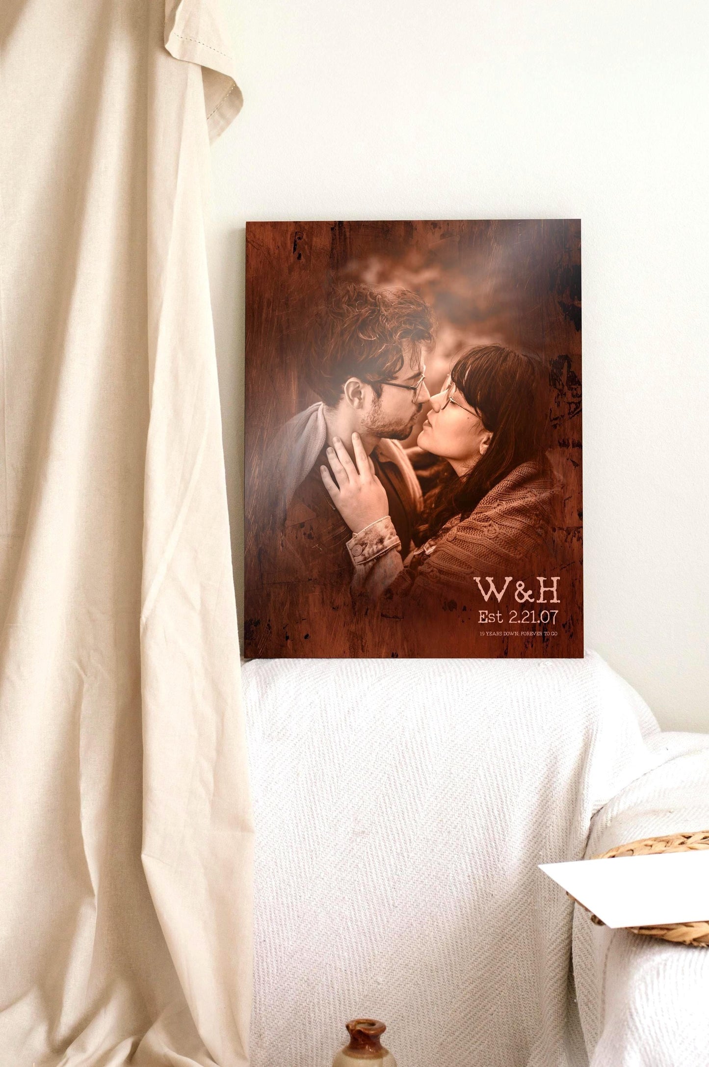 Bronzed Memories; Custom Photo with Words Art - HoneycombProverbs - Signs - Bronze Anniversary Gifts