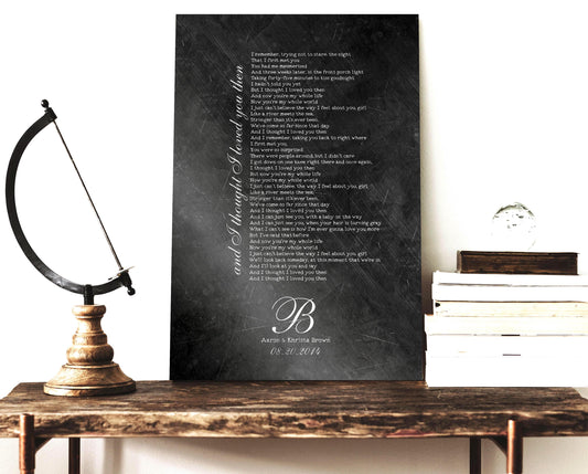 Monogrammed Iron First Dance Song Sign - HoneycombProverbs - Signs - Iron Anniversary Gifts