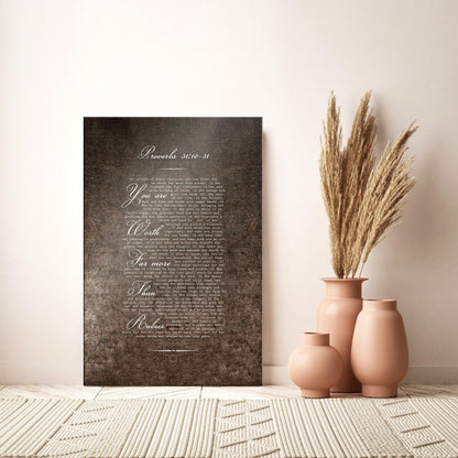 Proverbs 31 Woman, Wall Art - HoneycombProverbs - Signs - Christian Wall Art