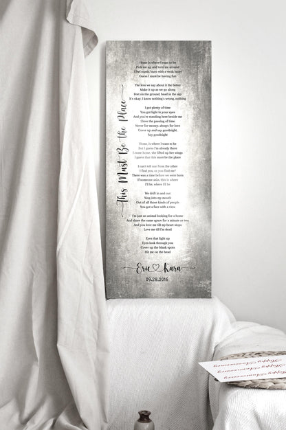 Tall Sign with Lyrics Tin Anniverary Keepsake - HoneycombProverbs - Signs - Tin and Aluminum Gifts