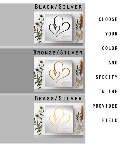 Ten Years Down Personalized Hearts Plaque on Tin, additional view 9, 10th anniversary tin