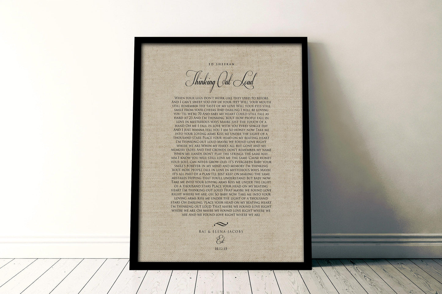 Our 1st Dance, Linen Anniversary Keepsake - HoneycombProverbs - Gifts For The Couple - 