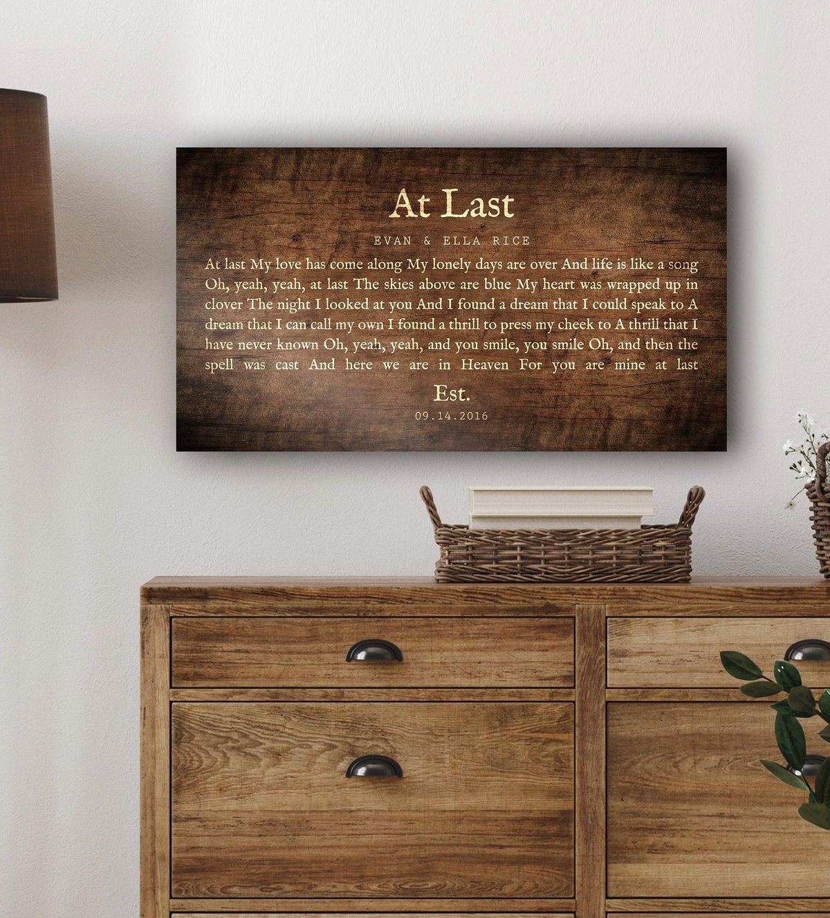 Country Custom Song Lyric Sign on Wood - HoneycombProverbs - Signs - 5 year anniversary gifts