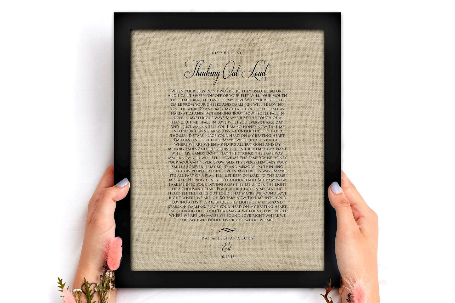 Our 1st Dance, Linen Anniversary Keepsake - HoneycombProverbs - Gifts For The Couple - 