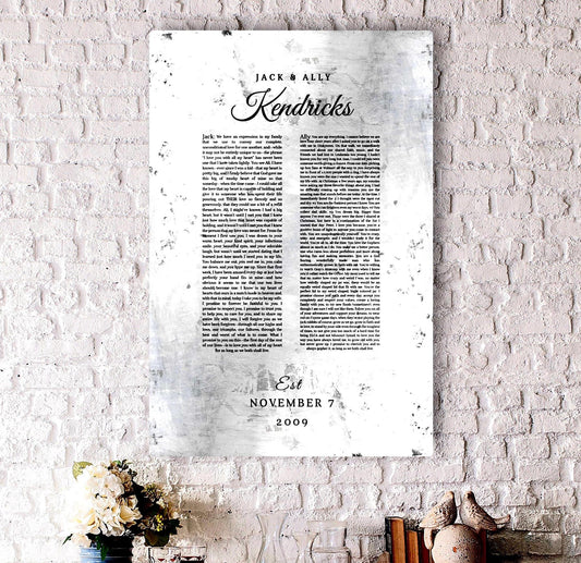 Wedding Vow Memento Gift on Tin - HoneycombProverbs - Gifts For The Couple - Tin and Aluminum Gifts